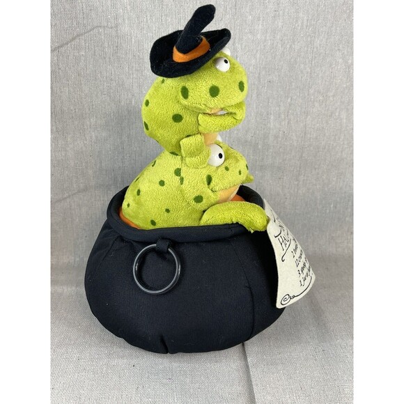 HALLMARK HALLOWEEN Tremblin' Toads  Animated Decor Sings NWT Tested Works - Picture 4 of 10